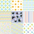 Seamless pattern easter set