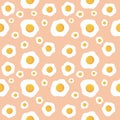 Seamless pattern with eggs.
