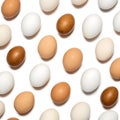 Seamless Pattern of Eggs Royalty Free Stock Photo