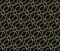 Seamless pattern. Elegant linear ornament. Geometric stylish background. Vector repeating texture Royalty Free Stock Photo