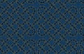 Vector seamless pattern embroidered on blue denim texture background Royalty Free Stock Photo