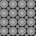 Seamless pattern, endless texture on a square background - stylized knitted lace - graphics. Surreal. Design elements.