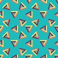 Seamless pattern of endless triangles.