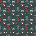 Seamless pattern. EPS 10 illustration. used for printing, websites, design, ukrasheniayya, interior, fabrics, etc. Christma