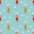 Seamless pattern. EPS 10 illustration. used for printing, websites, design, ukrasheniayya, interior, fabrics, etc. Christma