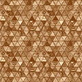 Seamless pattern of equilateral triangles.