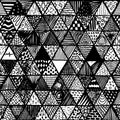 Seamless pattern of equilateral triangles
