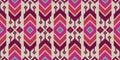 Seamless pattern ethnic abstract background round ikat patterngeometric curve Royalty Free Stock Photo