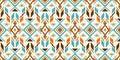 Seamless pattern ethnic abstract background round ikat patterngeometric curve Royalty Free Stock Photo
