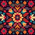 Seamless pattern in ethnic style. Royalty Free Stock Photo