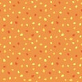 Seamless pattern with falling leaves. Autumn foliage endless background. Wallpaper in red and orange shades. Vector illustration Royalty Free Stock Photo