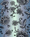 Seamless pattern with fantasy flowers. Vector abstract seamless floral pattern. Lase pattern. Template can be used for wallpaper,