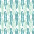 Seamless pattern with feather