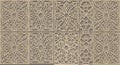 Delicate Jaali Screen Seamless Pattern Intricate Perforated Stone Geometric Shadow Play Royalty Free Stock Photo