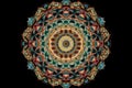 Abstract Boho Festive Mandala Seamless. high resolution, Isolate on white Background.