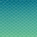 A seamless pattern featuring a gradient scale design that transitions from a deep teal at Royalty Free Stock Photo