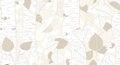 Birch Tree and Leaves Seamless Pattern Royalty Free Stock Photo