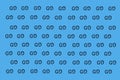 Seamless GO text pattern on light blue background. Modern typography design Royalty Free Stock Photo