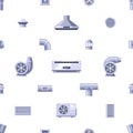 Seamless Pattern Featuring Ventilation Elements, Creating A Stylish And Modern Design That Repeats, Vector Illustration Royalty Free Stock Photo