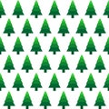 Seamless pattern with fir trees icon. Green ecological sign. Protect planet. Christmas tree icon sign. Royalty Free Stock Photo