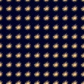 Seamless pattern of fireworks on a black background.