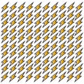 Seamless pattern of Flash lightning bolt Royalty Free Stock Photo