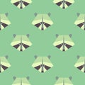 Seamless pattern flat raccoon. Vector Illustration