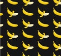 Seamless pattern with flat illustration bananas.