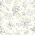 Seamless pattern floral background