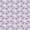 Seamless floral pattern, monochrome monotone lavender background, seamless textile, fabric print with flowers Royalty Free Stock Photo