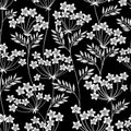 Seamless pattern with a floral ornament