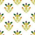 Seamless pattern floral .vector illustration Royalty Free Stock Photo