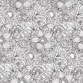 Seamless pattern with florall ornament