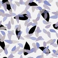 Seamless pattern of flower petals. Spring. Particles of blooming flowers, petals of a rain shower. Royalty Free Stock Photo