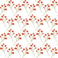 Seamless pattern of flowering twigs. Springtime abstract background texture. Greeting design concept