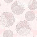 Seamless pattern with flowers