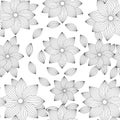 Seamless pattern with flowers. Royalty Free Stock Photo