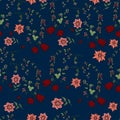 Seamless pattern with flowers.