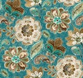 Seamless pattern with flowers in indian style. floral background