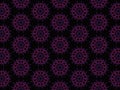 seamless pattern with flowers of purple shades on a black background Royalty Free Stock Photo