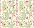 Seamless pattern with a set of different items, needs for SPA or Thai massage