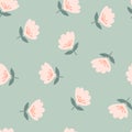 Seamless pattern with flowers. Vector