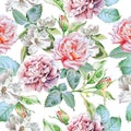 Seamless pattern with flowers.