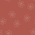 Seamless pattern with flowers for your design. Vector