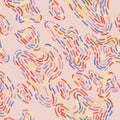 Seamless pattern with fluid spots