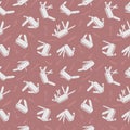 Seamless pattern with Folding Swiss knives to take apart flat icon
