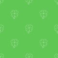 Seamless pattern with four leaf clover. St. Patrick`s Holidays. Lucky symbol and Irish mascot for St. Patrick`s Holidays. Vector Royalty Free Stock Photo