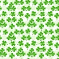 seamless pattern with four leaves clover