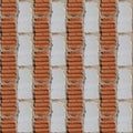 Seamless pattern of fragment of red and white stone wall Royalty Free Stock Photo