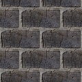Seamless pattern of wooden bricks wall